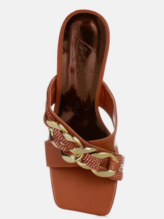 London Rag metallic Chain-Link Heels - Picture 5 of 5